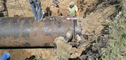 «Вода Донбасса» завершает восстановление трубопровода под Горловкой