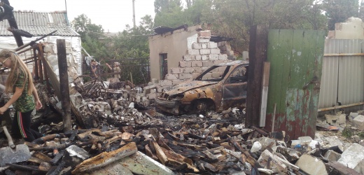 6 домов и гараж сгорели в результате обстрела Горловки за выходные, - МЧС ДНР