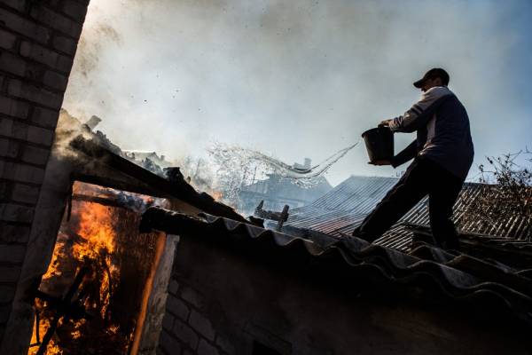 Жилой дом сгорел в результате ночных обстрелов Зайцево – Приходько