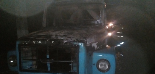 В Краматорске сгорел грузовик, есть жертвы