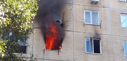 В Макеевке горел многоэтажный дом