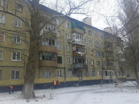 Фото последствий арт обстрела улицы Куйбышева 08.01.15 Фото последствий арт обстрела улицы Куйбышева 08.01.15