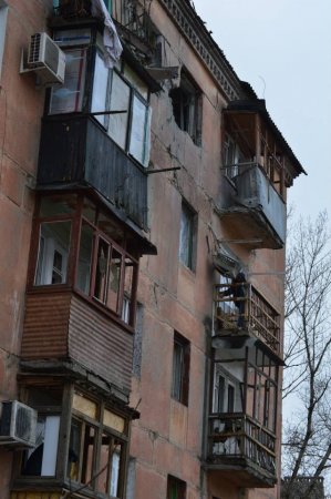 Фото разрушений Горловки 01.02.2015 г.