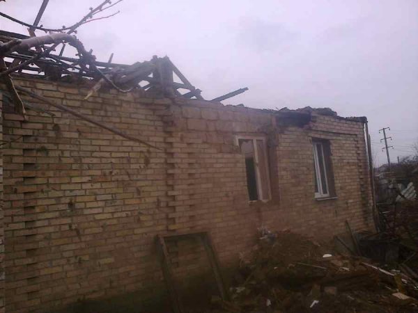 Обстрел Жованки 31 января 2015 Горловка