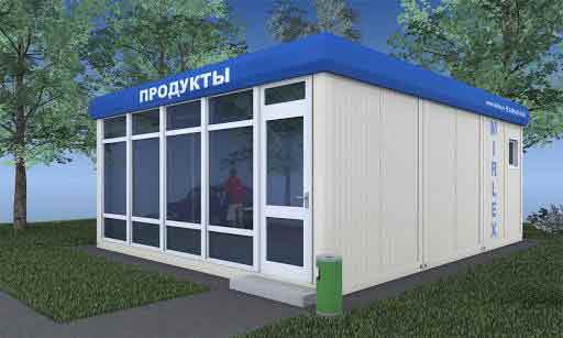 модульный быстровозводимый магазин