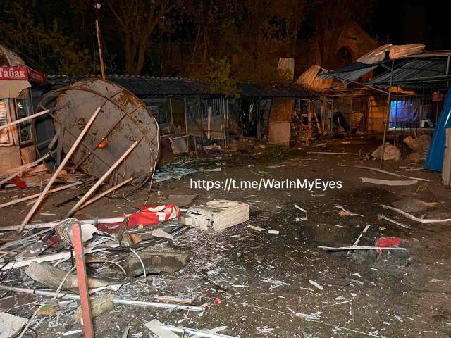 Обстрела района храма в центре Донецка