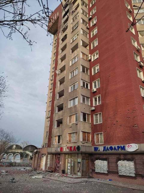 Обстрел Кировского, Петровского, Киевского района Донецка 18.04.2023