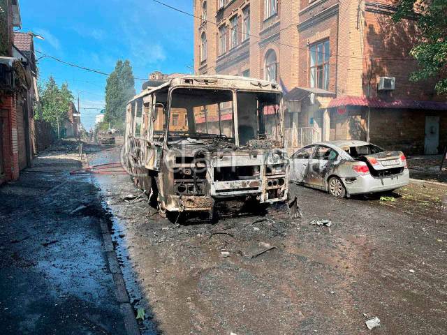 Обстрел центра Донецка 31 июля 2023