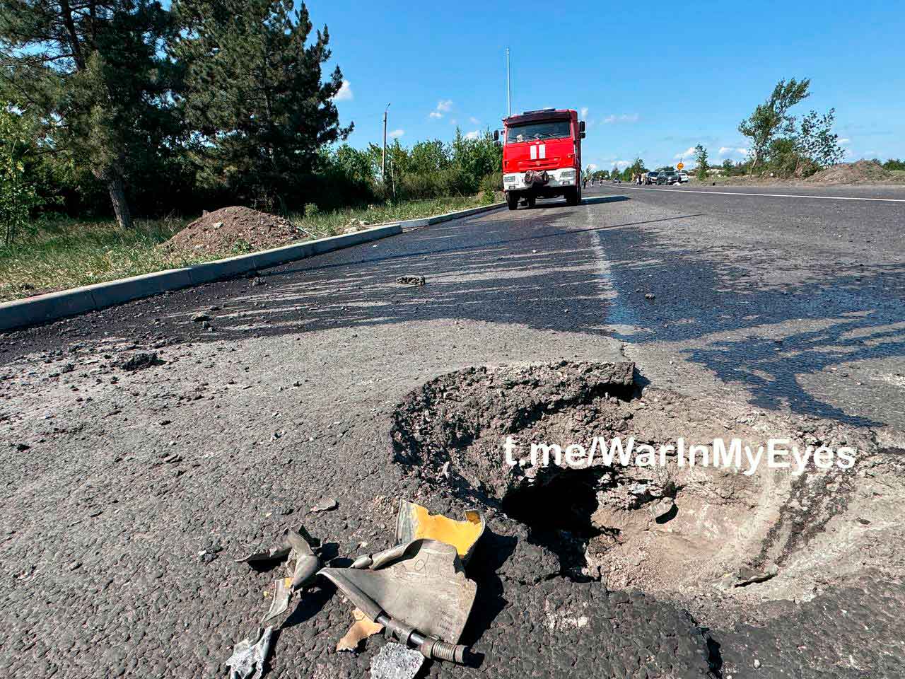 Две ракеты HIMARS попали в Макеевскую объездную дорогу