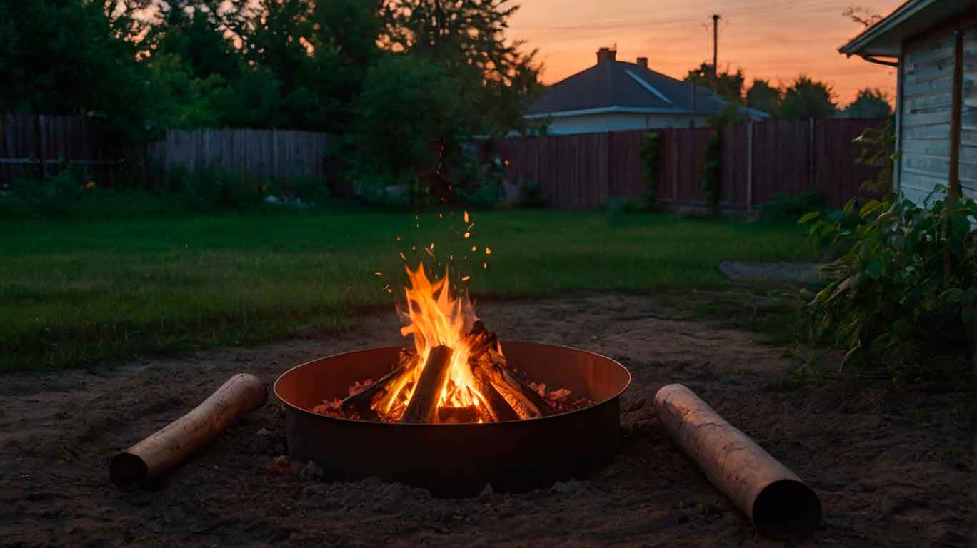 Разведение огня на даче без нарушений закона